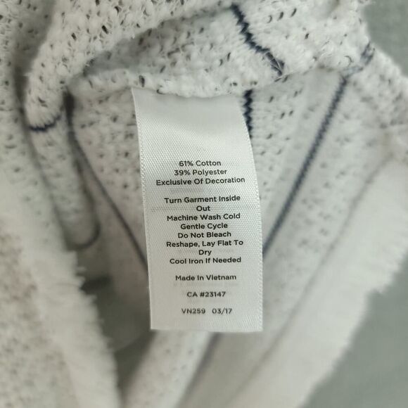 Talbots Striped Knit Tunic with Fringed Hem - Picture 10 of 10